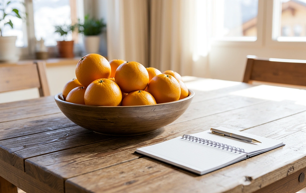 Frische Zutaten in einer modernen Berner Küche