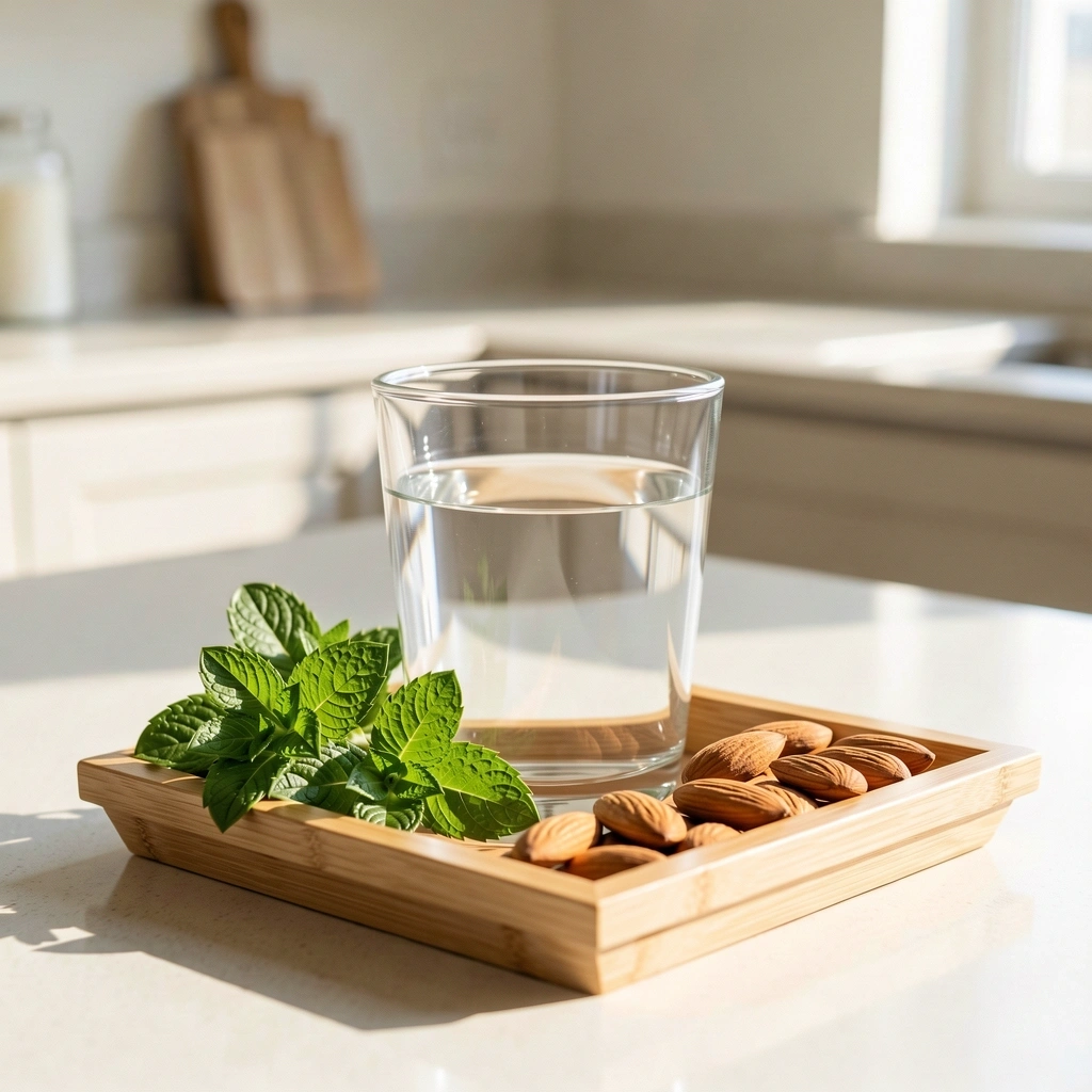 Frische Lebensmittel als Symbol für Balance